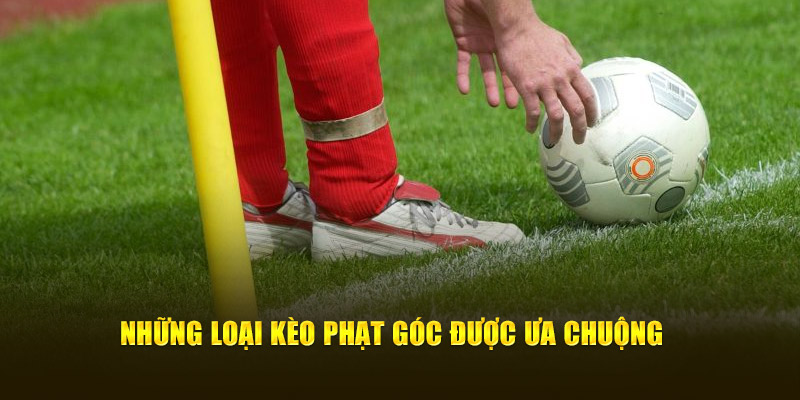 Những loại kèo phạt góc được chọn lựa nhiều nhất